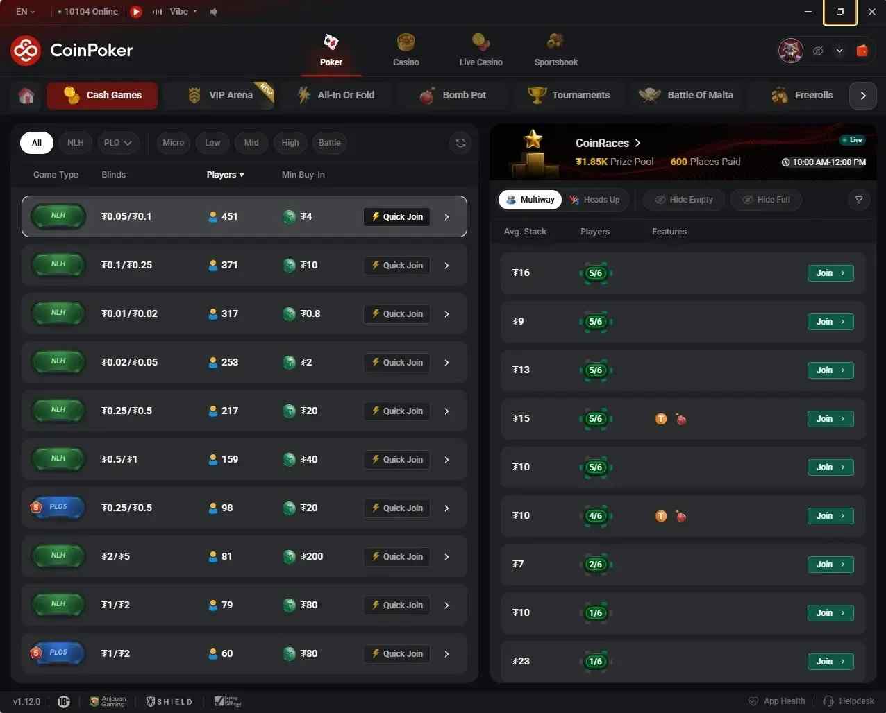 Coins Poker